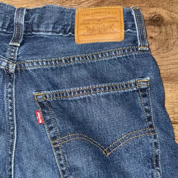 Levi's Premium Baggy Dad Jeans Women's 27 (Fits 28x29) Black Wide Leg Big E - Picture 6 of 11